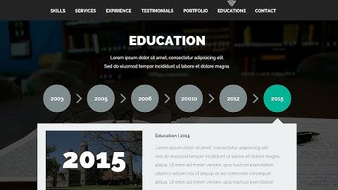 How to Edit "Education" Section? | Premium Adobe Muse Template "Ninja Theme"