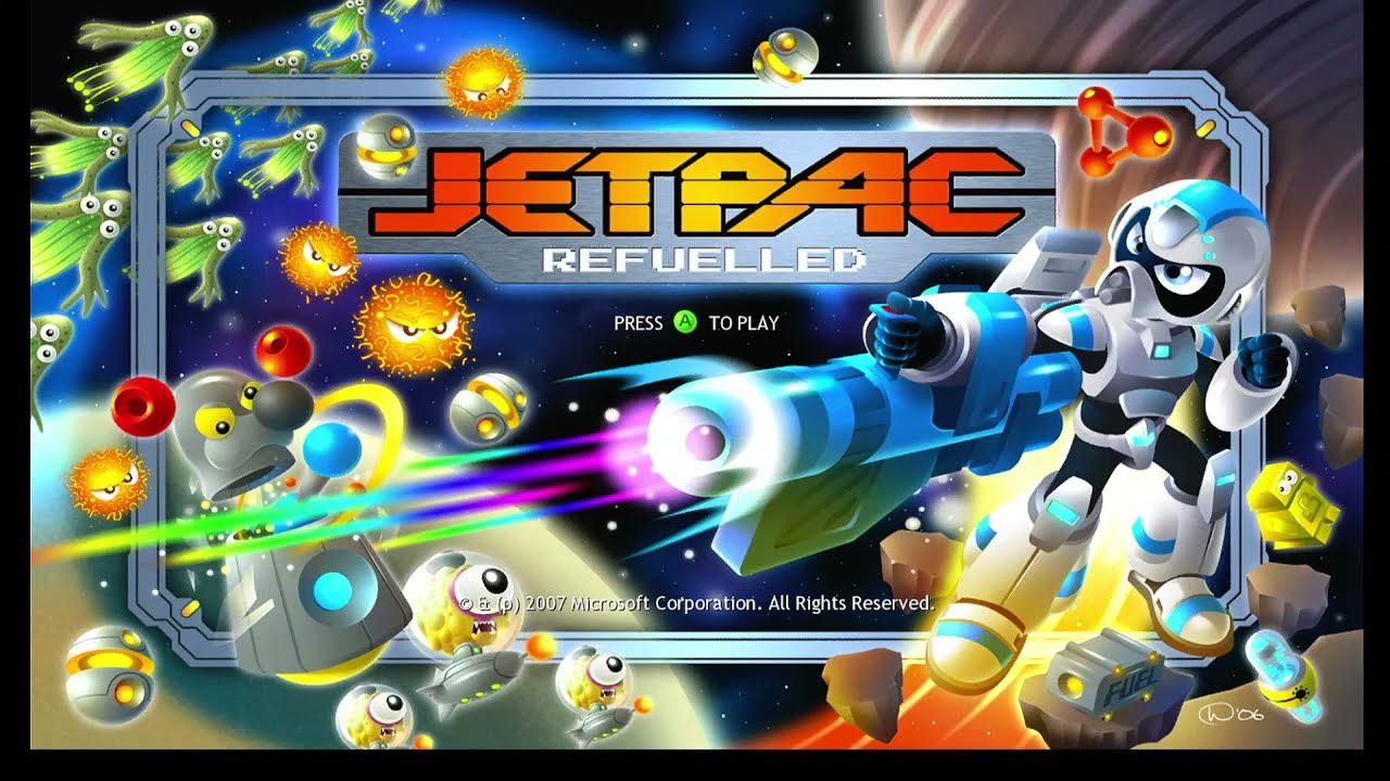 Jetpac Refueled Gameplay - Rare Replay - Xbox Series X