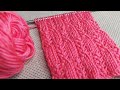 Узор спицами с разными вариациями исполнения. Knitting pattern.