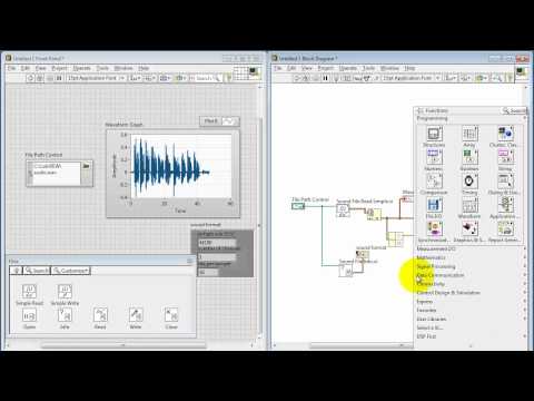 NI LabVIEW: Work with .wav audio files