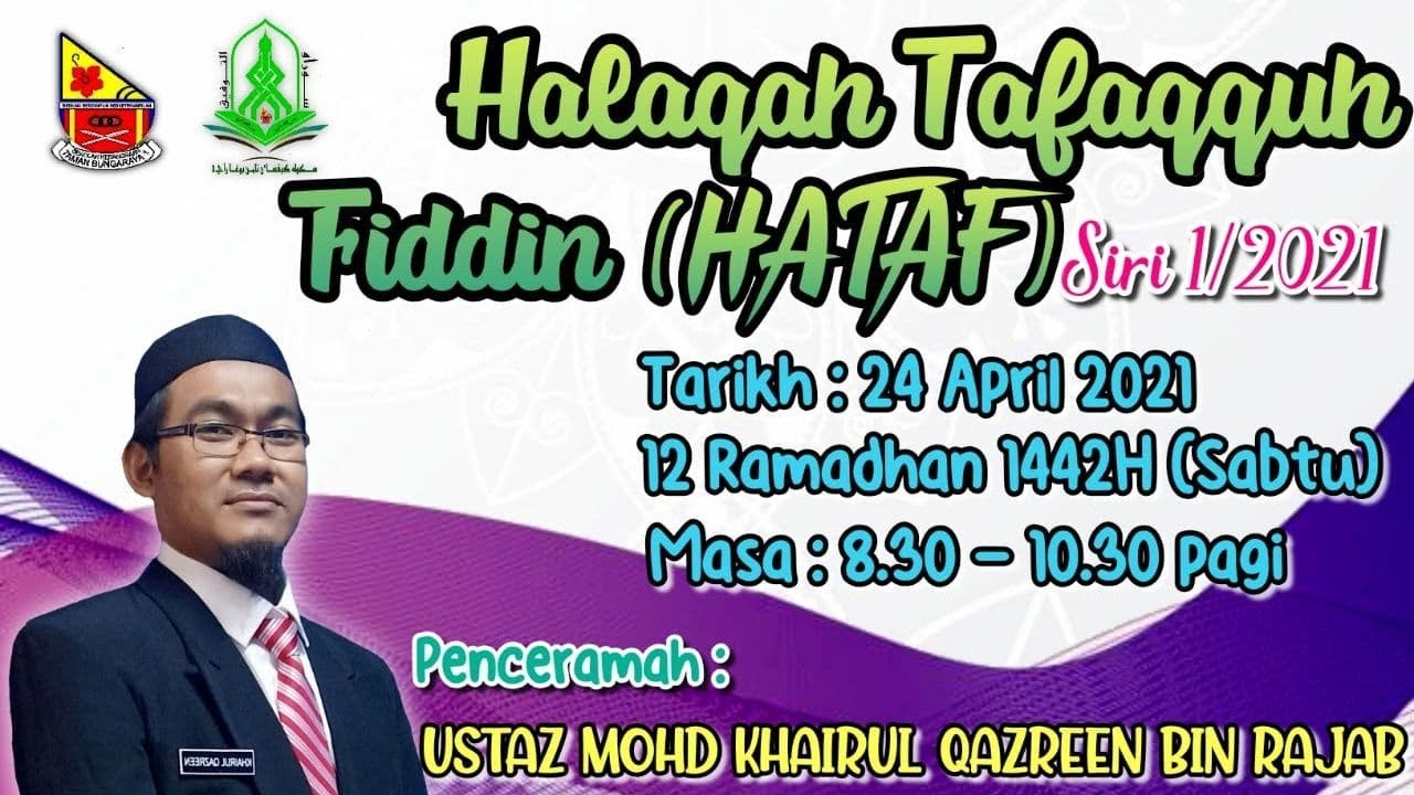 Halaqah Tafaqquh Fiddin Sk Taman Bunga Raya 1 24 April 2021 Youtube