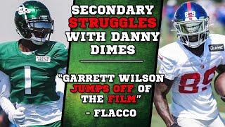 Garrett Wilson "Jumps off Film" & Secondary STRUGGLES vs Giants - Jets & Giants Joint Practice