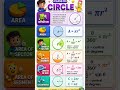 #math's formula #class10maths #mathstricks #circleclass10 #mathstricks
