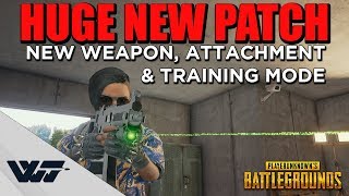 PATCH GUIDE: HUGE NEW UPDATE - New weapon, Training Mode, Attachment, Vehicle & more - PUBG