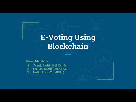 E Voting Using Blockchain - YouTube