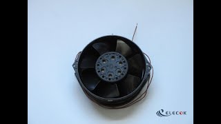 5E-230B 17250 230V 50/60HZ 46/44W 2wires Olive high temperature resistant fan