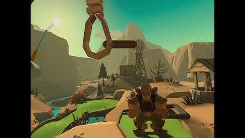 New course walkabout mini golf - easy hole in one.