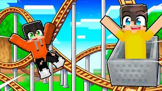MİNECRAFT'TA ROLLER COASTER YAPI KAPIŞMASI!! 🎢 - Minecraft