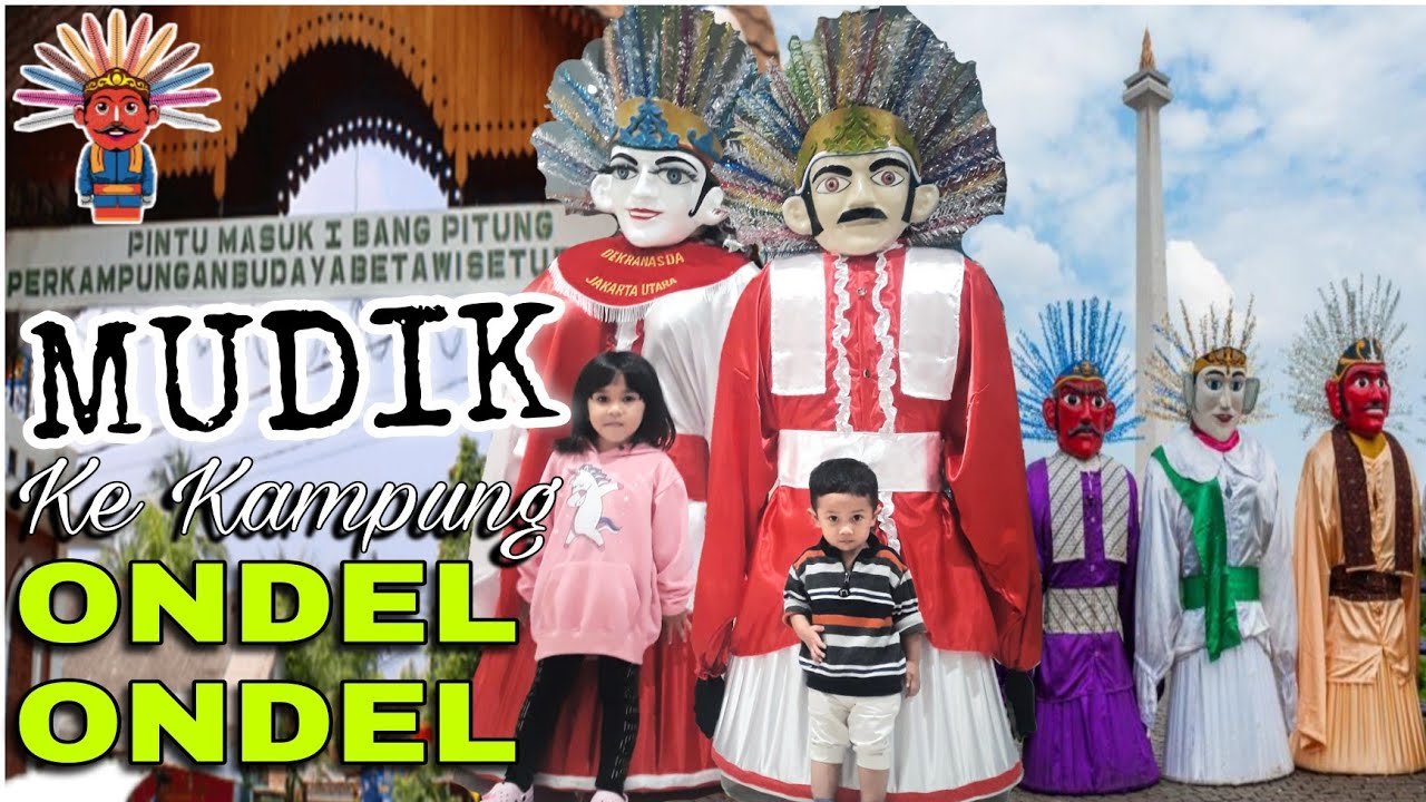 INTIP NYOK! RUMAH KAMPUNG PABRIK SENI PEMBUATAN ONDEL-ONDEL| Perkampungan Budaya Betawi Setu Babakan