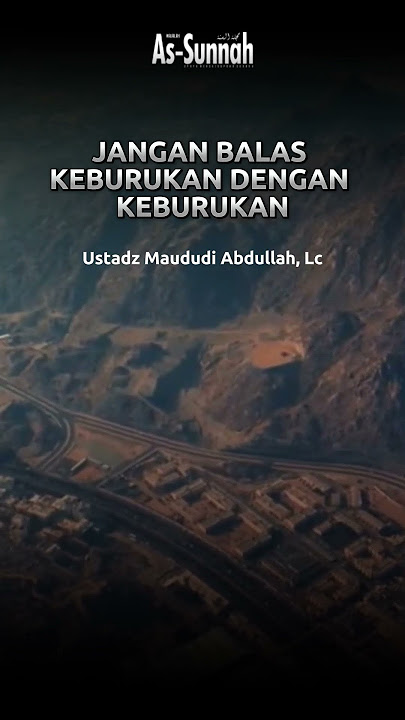 jangan balas keburukan dengan keburukan