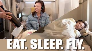 3 Meals & Slept My Way to LA | Asiana Airlines Business Suite