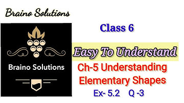 NCERT Exercise 5.2:Question Number 3 -Understanding Elementary Shapes I Class 6 Maths