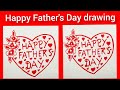 Father's Day drawing easy drawing step by step.