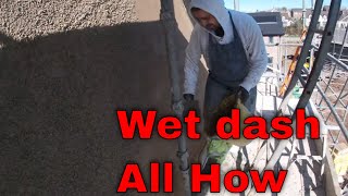 How to wet dash render cement plaster textured rendering slapdash roughcast pebble dash screenshot 5