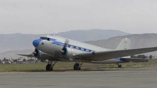 4K UHD 60FPS DC3 Pacific Pearl FLIGHT, Engine start, taxi, flight and landing