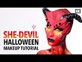 She-devil Halloween Makeup Tutorial