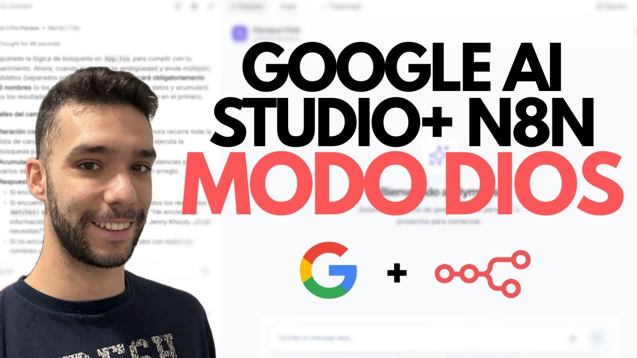 NUEVO Google AI Studio + N8N: Crea una app GRATIS paso a paso