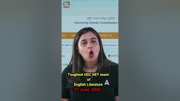 Toughest UGC NET exam June 2025 of ENGLISH LITERATURE