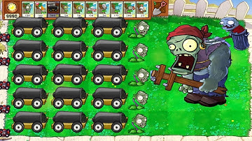 Plants Mod Zomplant vs Zombotany :  Zombie Cob Cannon vs Gargantuar Fight!