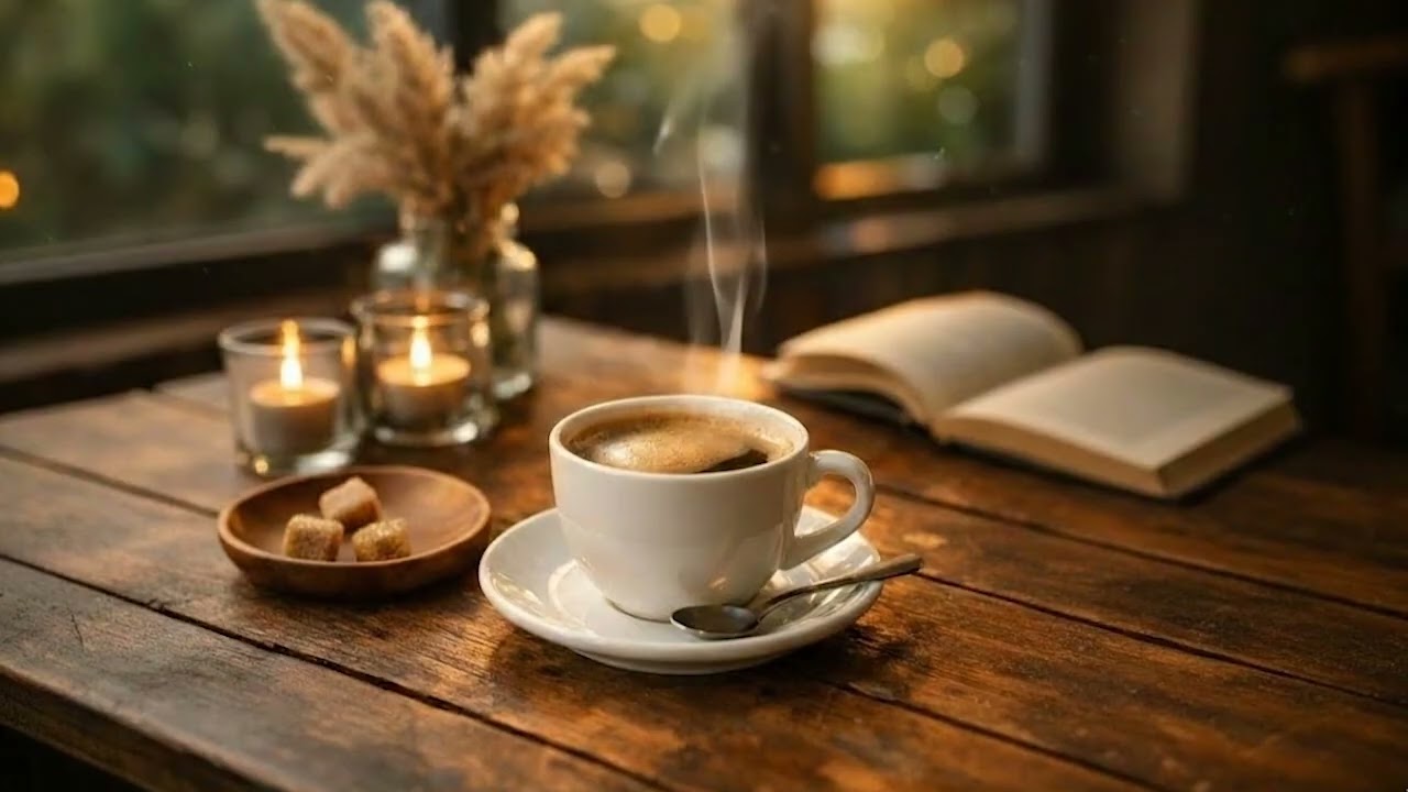 Coffee Shop Romantic Vibes ☕📖 | Calm & Relaxing Ambience