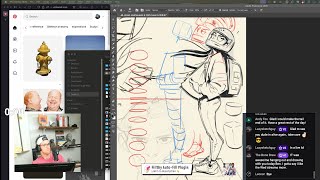 Stylized art study and chatting ✏️