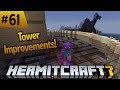Hermitcraft 7: Tower of Hercules walls, glass plaza, and terraforming! ep 61