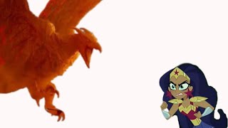 rodan vs diana prince de kaiju vs dc super hero girls deviantart