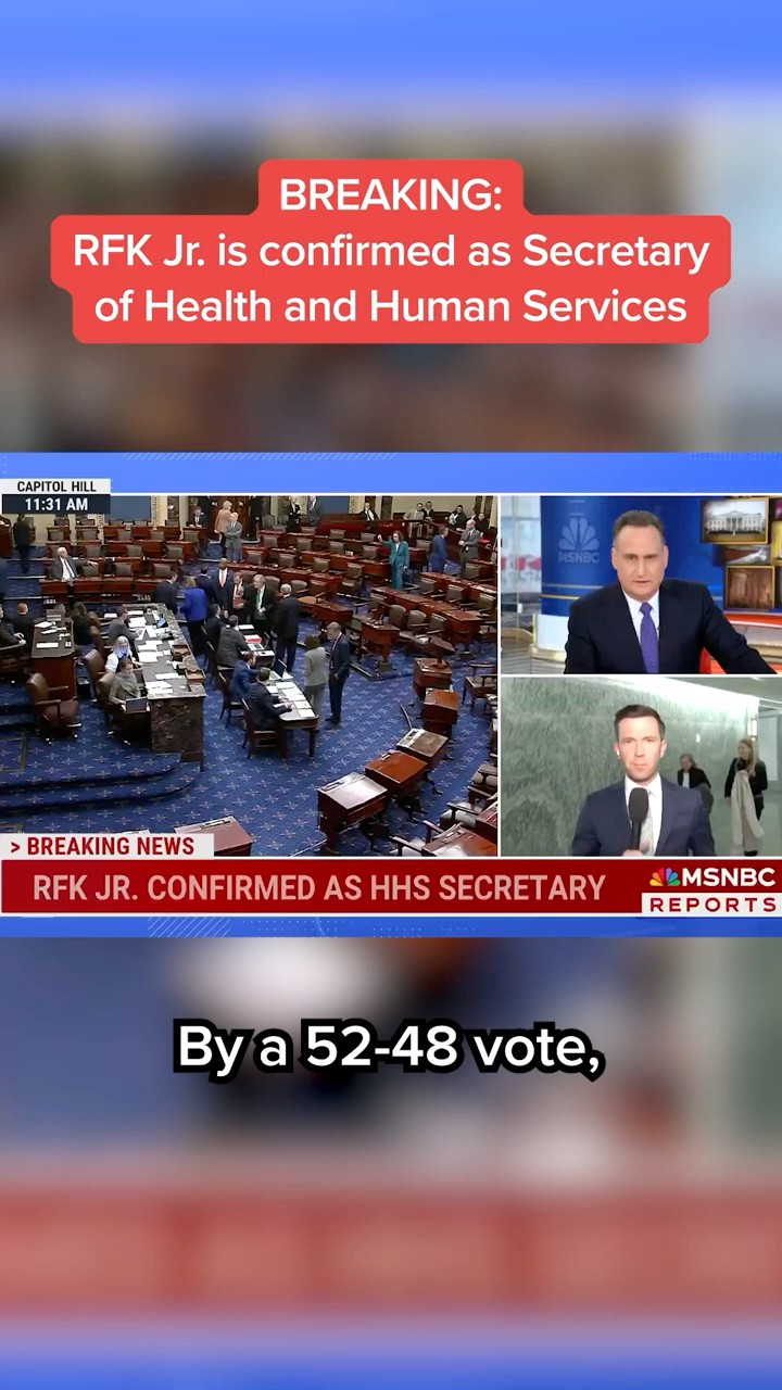 RFK Jr. is confirmed as Secretary of Health and Human Services