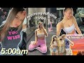 5 AM MORNING ROUTINE | my gym routine, spending time with friends, & shopping for nyc!