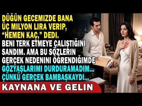 💔 Düğün gecemizde kocam bana 3 milyon TL verip gitmemi söyledi… Ben de şaka sandım 😱