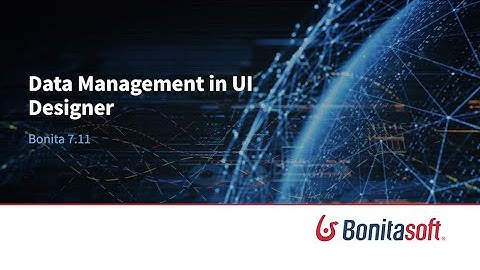 Bonita 7.11: Data management in UI Designer