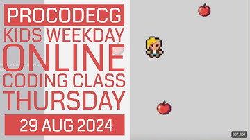 ProCodeCG Kids Weekday Coding Class - Thursday - 29 Aug 2024