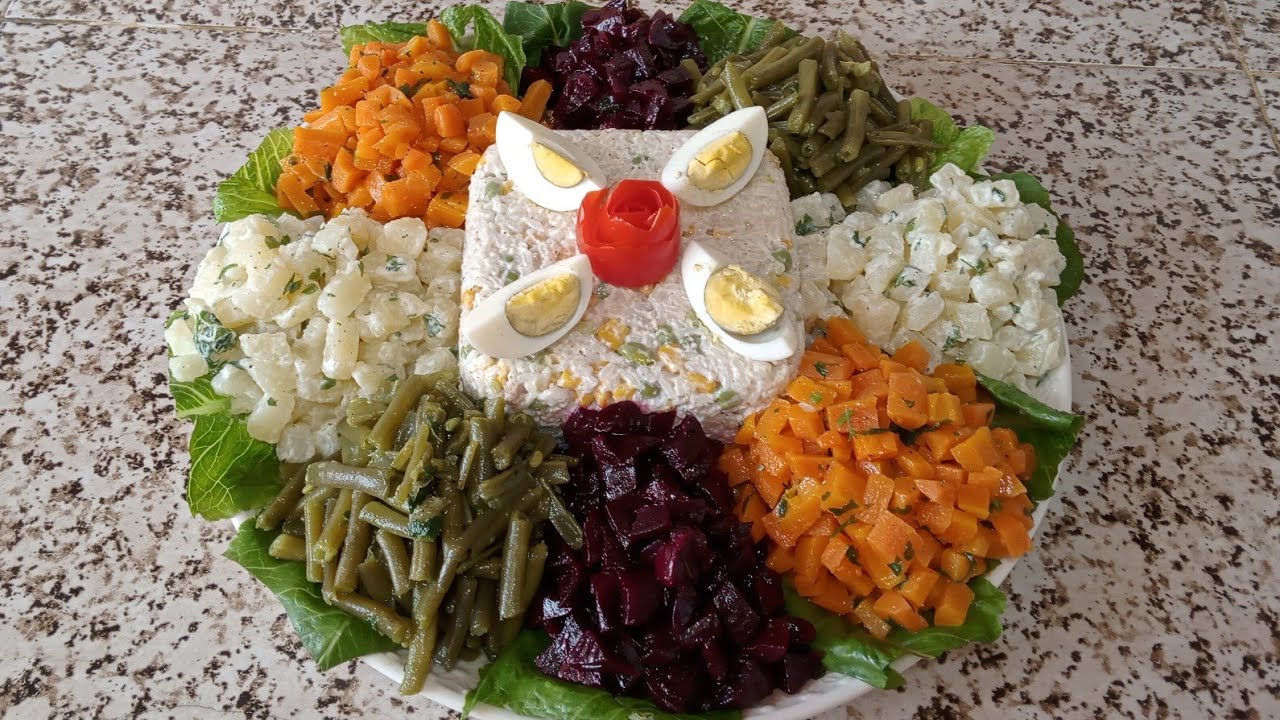 طريقة تحضير شلاضة الجردة مع التزيين 🥗 راقي للضيوف والعراضات😋 تحمر ليك وجهك 😊 بمكونات سهلة 👌