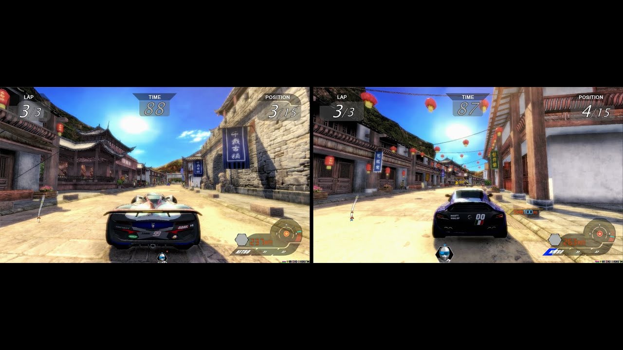 Storm Racer G arcade 2 player VS races 60fps