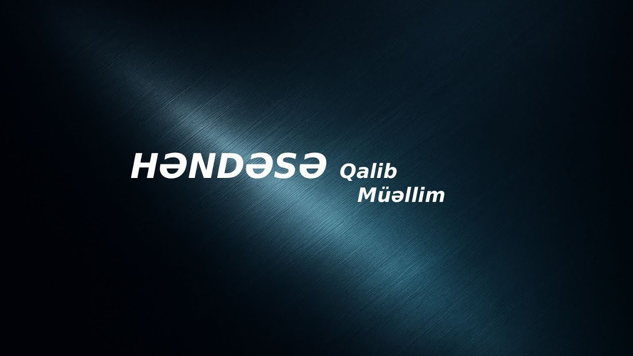 Həndəsənin əsas anlayışları movzu izahı 