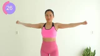 7 Min everyday to get rid of bra bulge, back fat, toned armpits - Weight loss fat loss challenge #6
