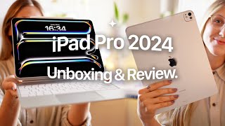 New iPad Pro 2024 - Unboxing and Review ✨ Apple Pencil Pro, Magic Keyboard, M4 iPad Pro