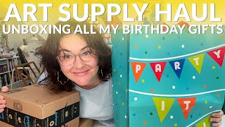 MY BIRTHDAY ART SUPPLY HAUL