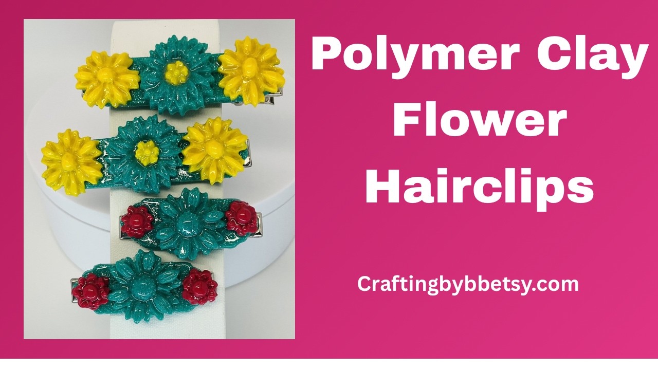 Polymer Clay Hair Clips