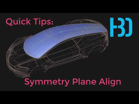 Alias Quick Tips: Symmetry Plane Align