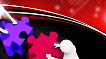 team joining two jigsaw puzzles powerpoint templates ppt backgrounds for slides 0213 presentation in