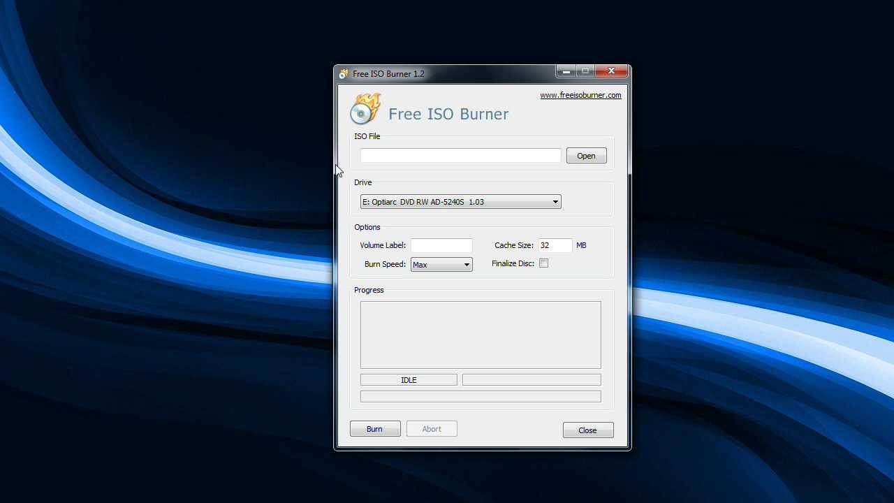 Kako narezati ISO fajl