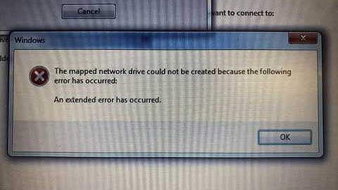 The Mapped Network Drive Could Not Be Created Because The Following Error Has Occurred