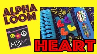 Rainbow Loom Alpha Loom Heart Charm Bracelet