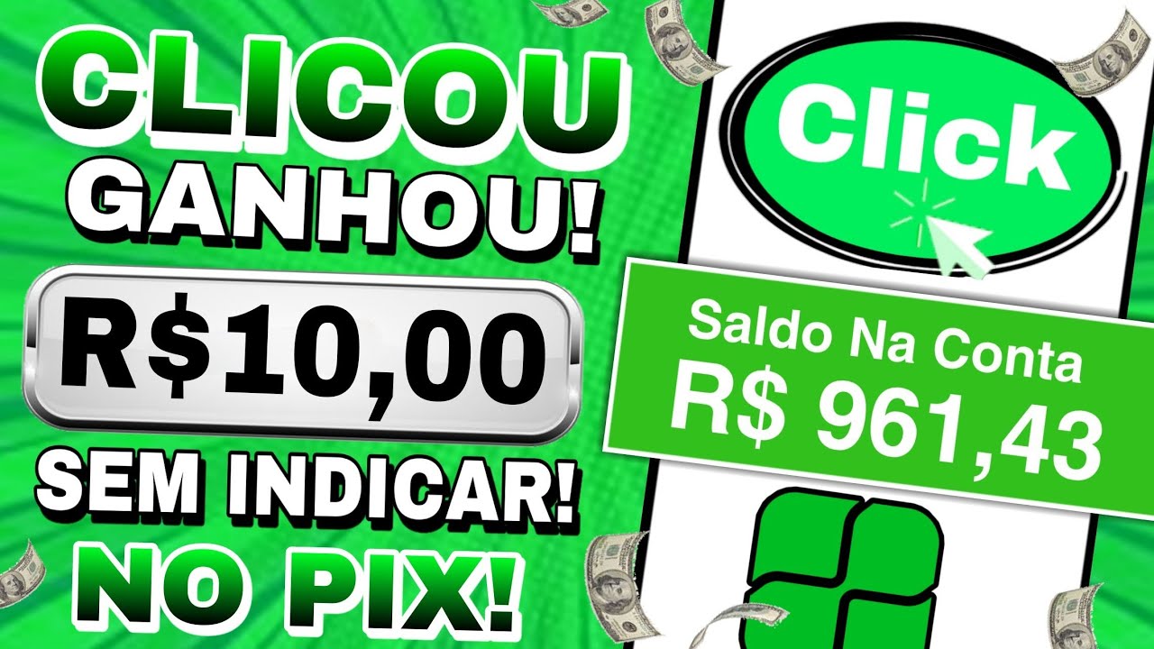 ✅[INCRÍVEL😱] APLICATIVO PAGANDO R$10,00 NO PIX | CLIQUE NA TELA E GANHE DINHEIRO HOJE SEM INDICAR ✔️