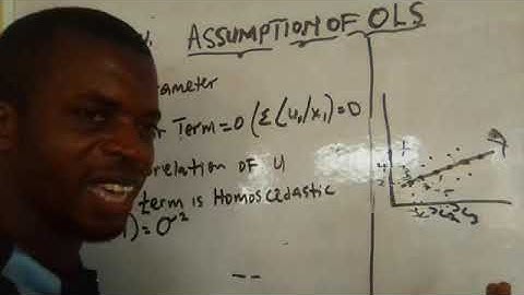 ASSUMPTIONS OF OLS