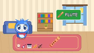 Owlie's Music Band 🥁🎸🎹 | Drum, Guitar, Piano, Trumpet | Musical Instruments in English for Kids screenshot 2