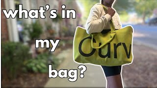 WHAT'S IN MY BAG: EVERYDAY ITEMS IN MY CURVES TOTE BAG