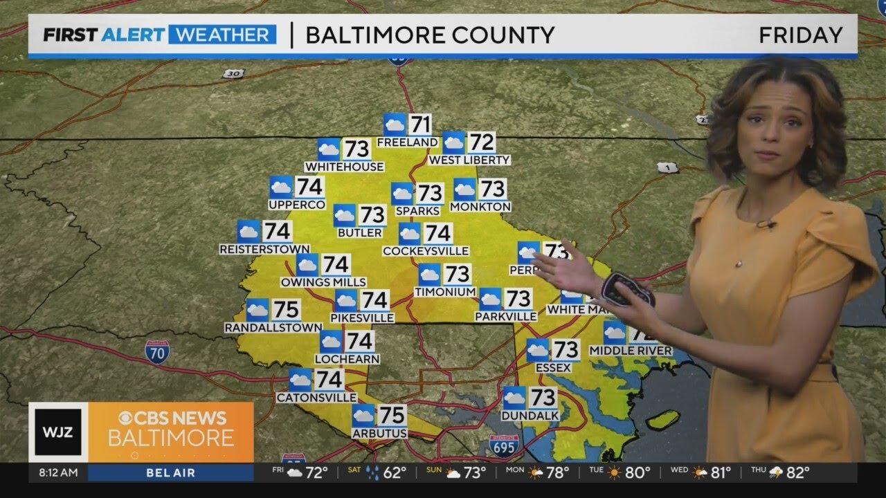 A dry Friday before rain takes over for Preakness weekend - YouTube