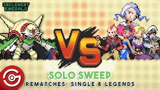 Solo Elite 4 Chesnaught (Post game & Legend teams) - Pokemon Inclement Emerald Challenge Mode